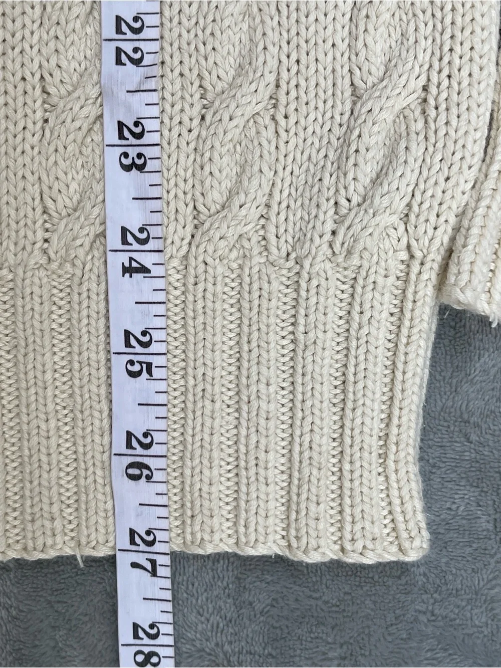 Vintage Polo Ralph Lauren Men's Cream Cable Knit Argyle Sweater academia teacher